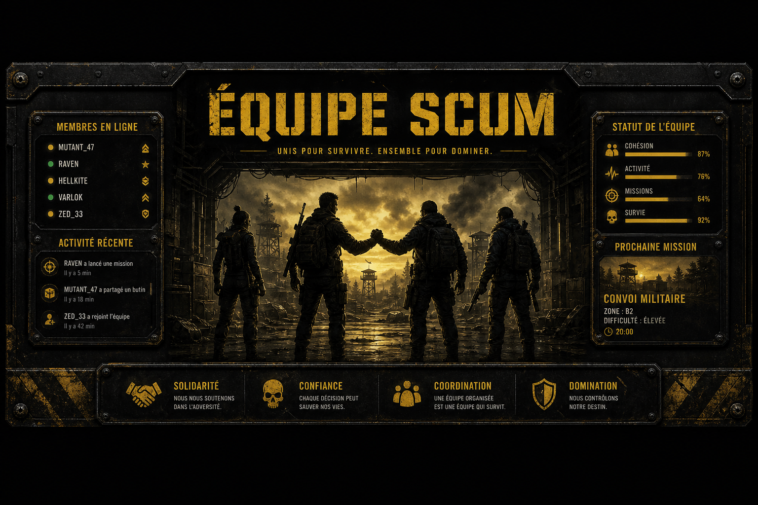 Équipes SCUM